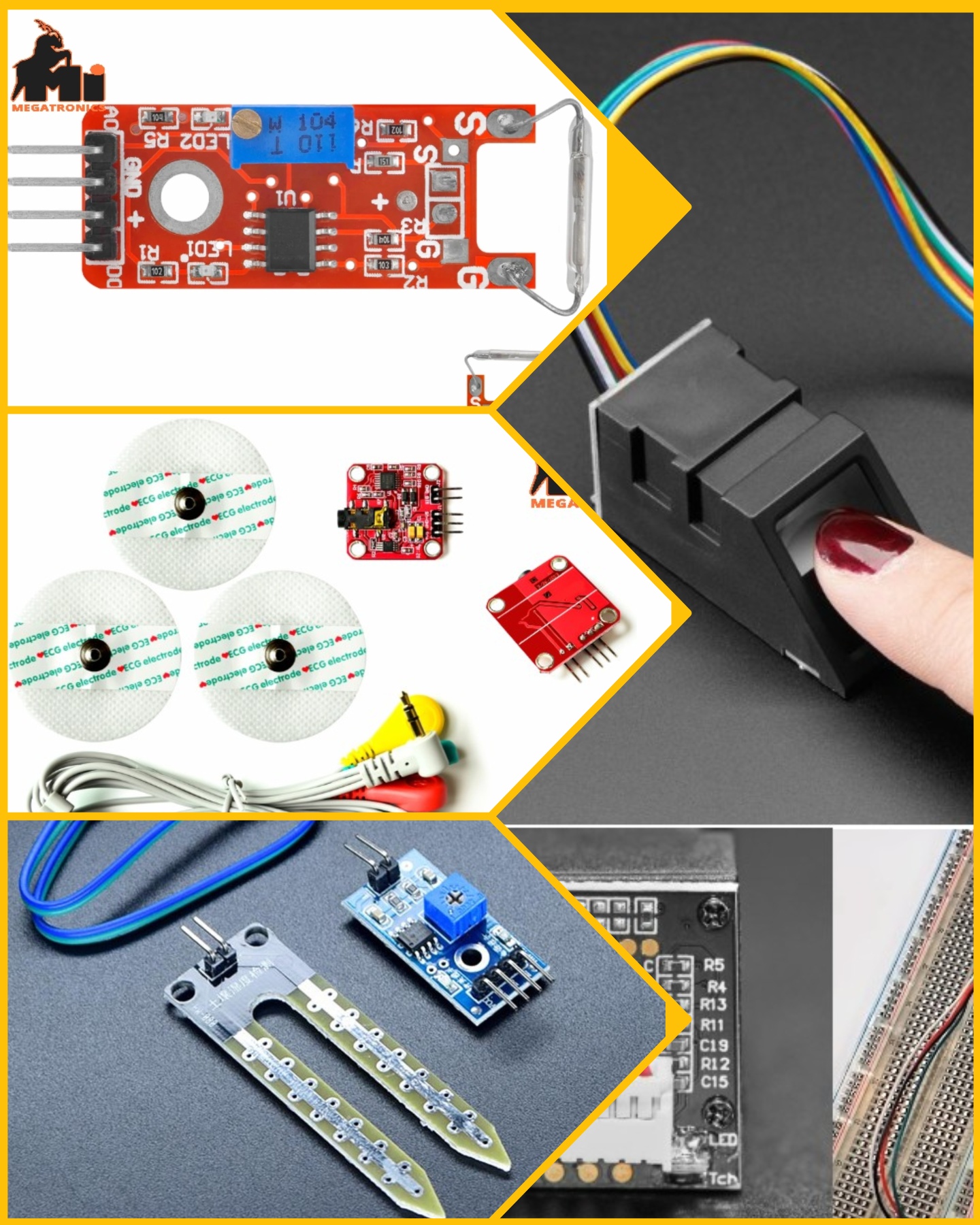 Proximity, Finger, ECG, EMG, PH, Water